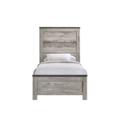 Millers Cove - Twin Panel Bed - Distressed Gray
