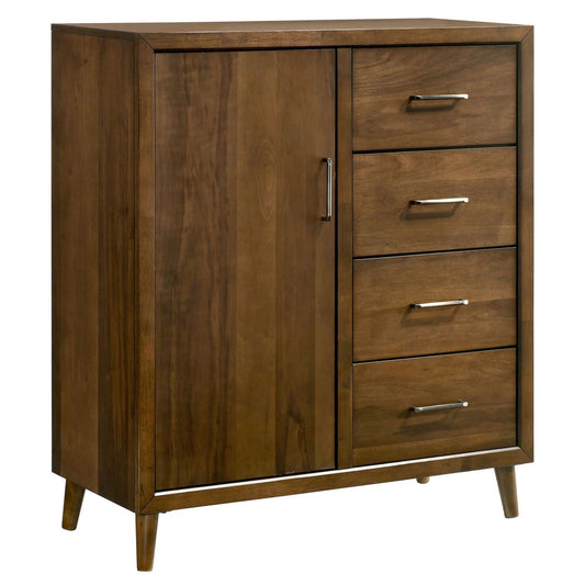 Malibu - 4-Drawer Chest - Walnut