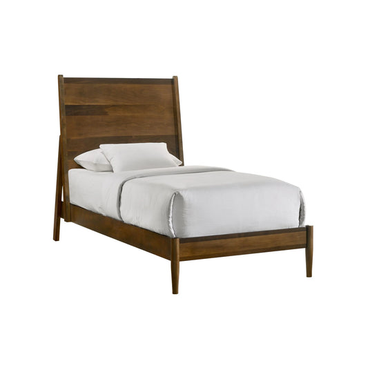 Malibu - Twin Panel Bed - Walnut