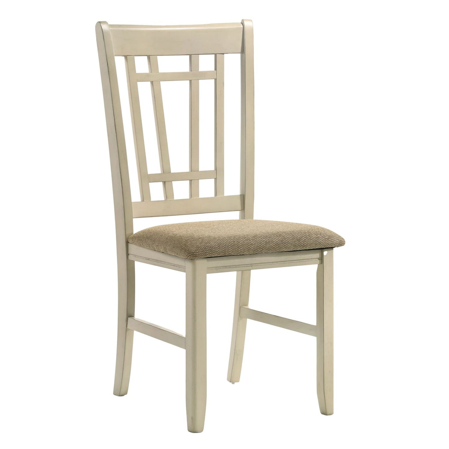 Mission Casuals - Lattice Chair - Rustic White / French Oak