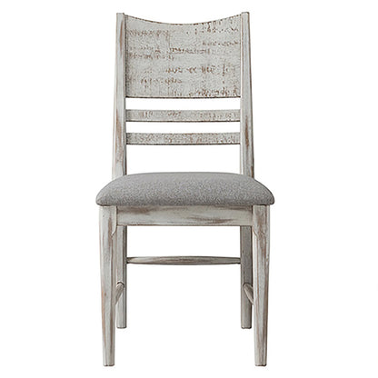 Modern Rustic - Panel Chair - Weathered White