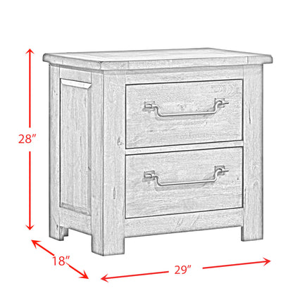 Maverick - Nightstand With USB - Gray