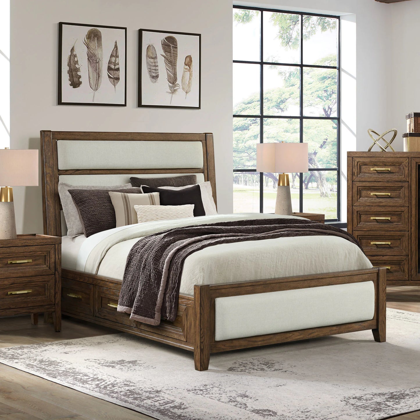 Marlow - Queen Storage Bed - Sable