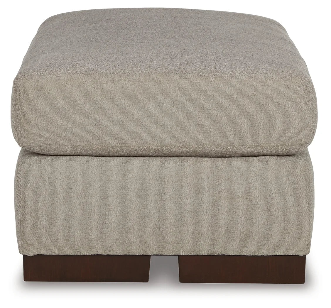 Maggie - Flax - 2 Pc. - Chair And A Half, Ottoman 6