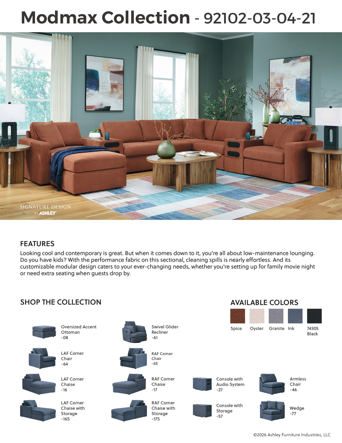 Modmax - Spice - 5-Piece Sectional