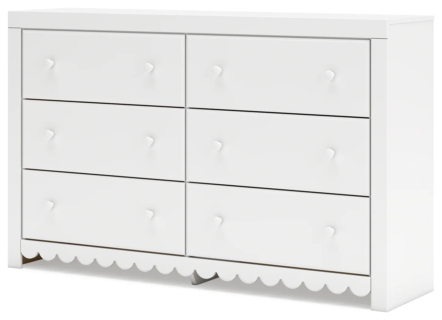 Mollviney - White - Six Drawer Dresser 2