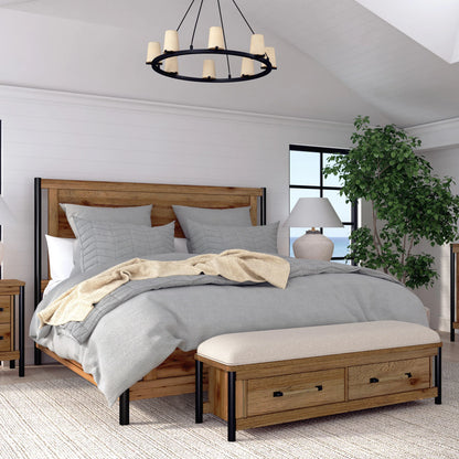 Norcross - King Standard Bed - Hickory