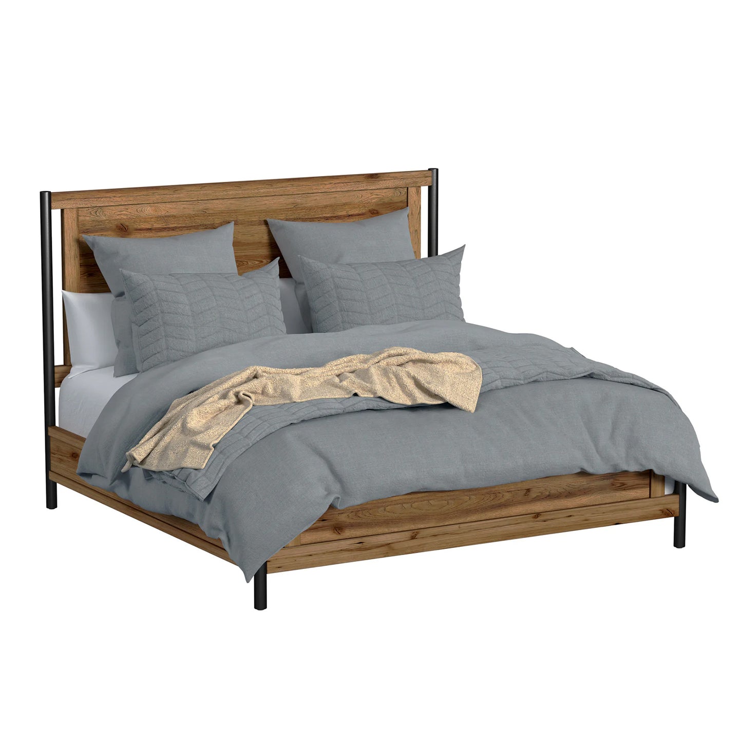 Norcross - King Standard Bed - Hickory