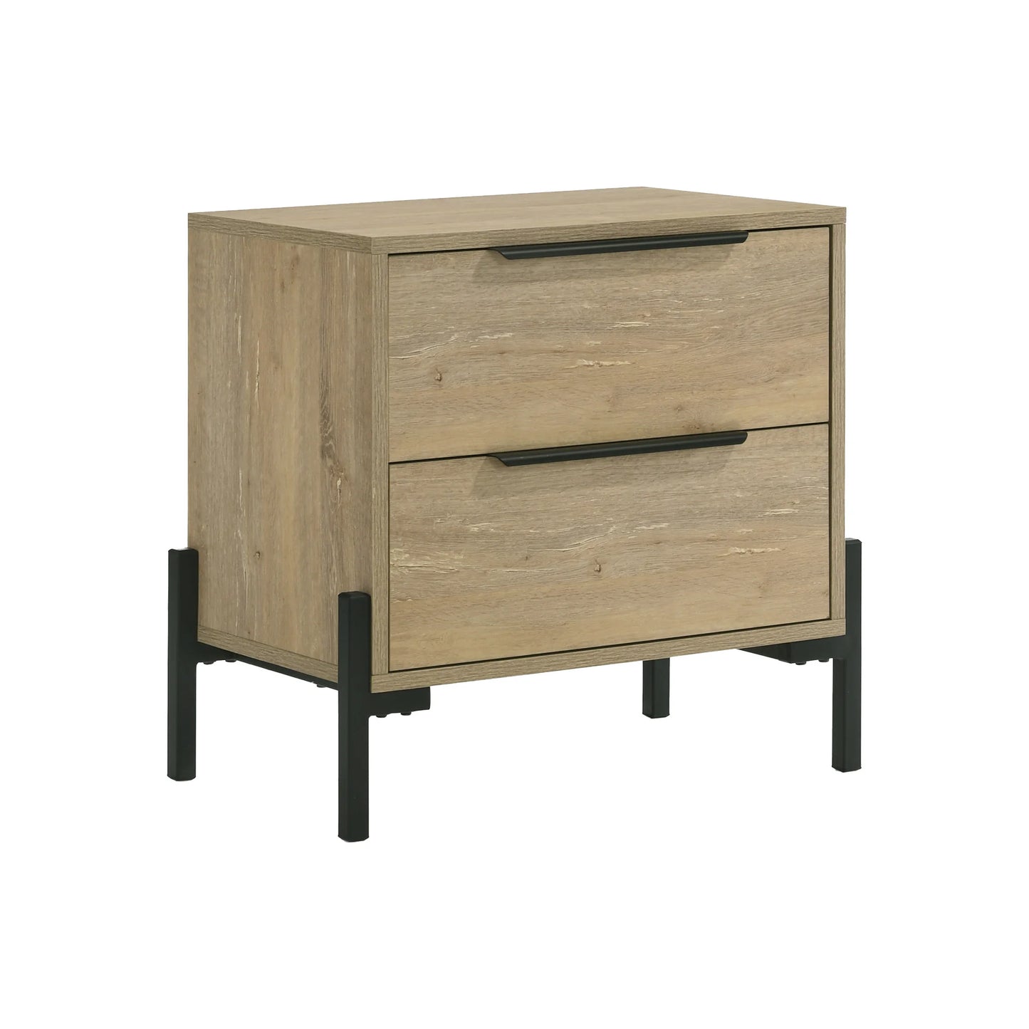 Newhall - Nightstand - Vintage Oak Melamine