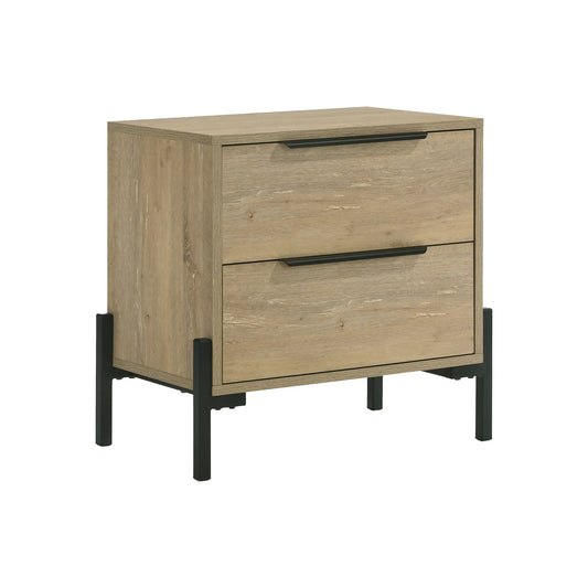 Newhall - Nightstand - Vintage Oak Melamine