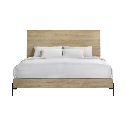 Newhall - King Bed - Vintage Oak Melamine