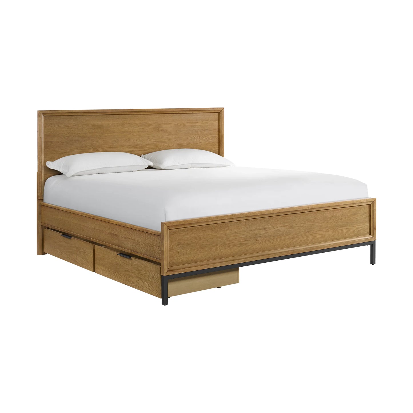 Newport - King Bed - Natural Oak