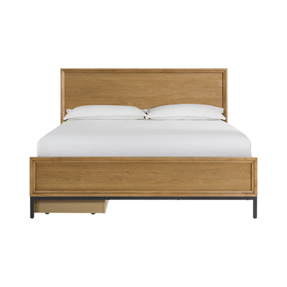 Newport - King Bed - Natural Oak