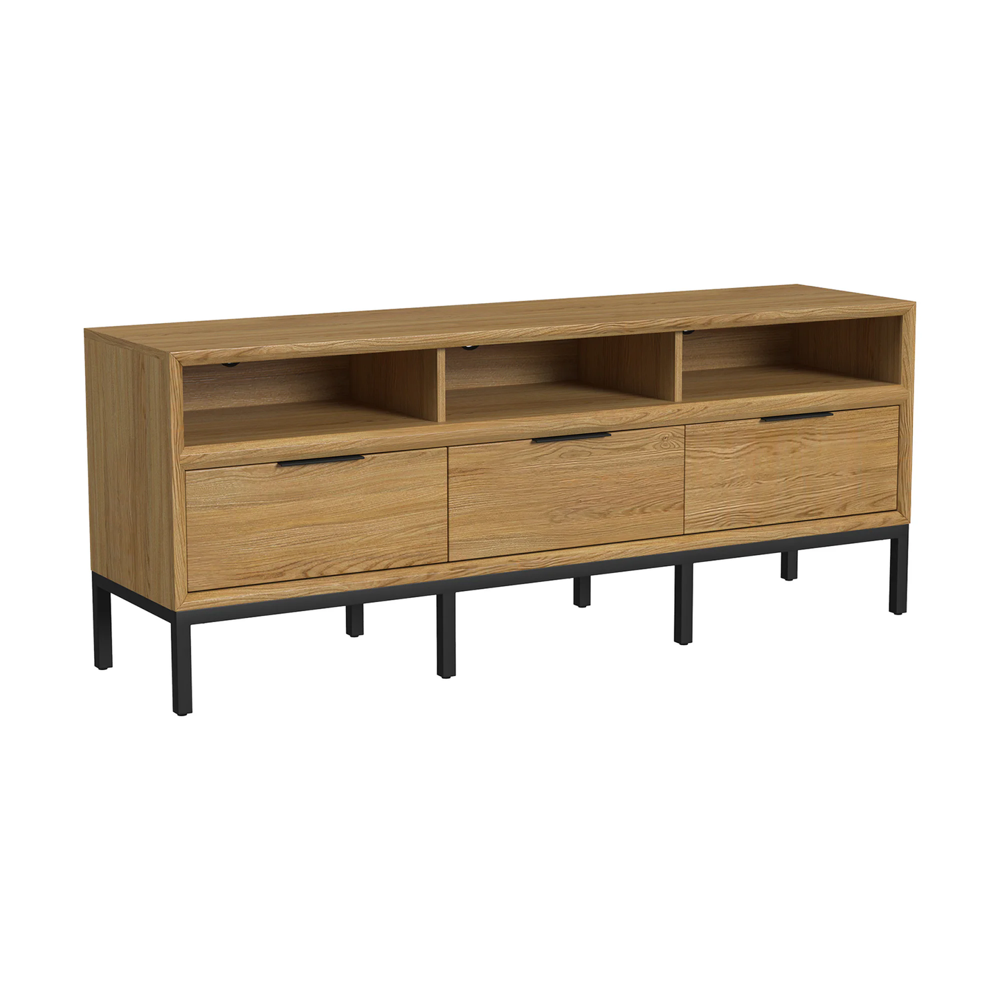 Newport - 70" TV Console - Natural Oak