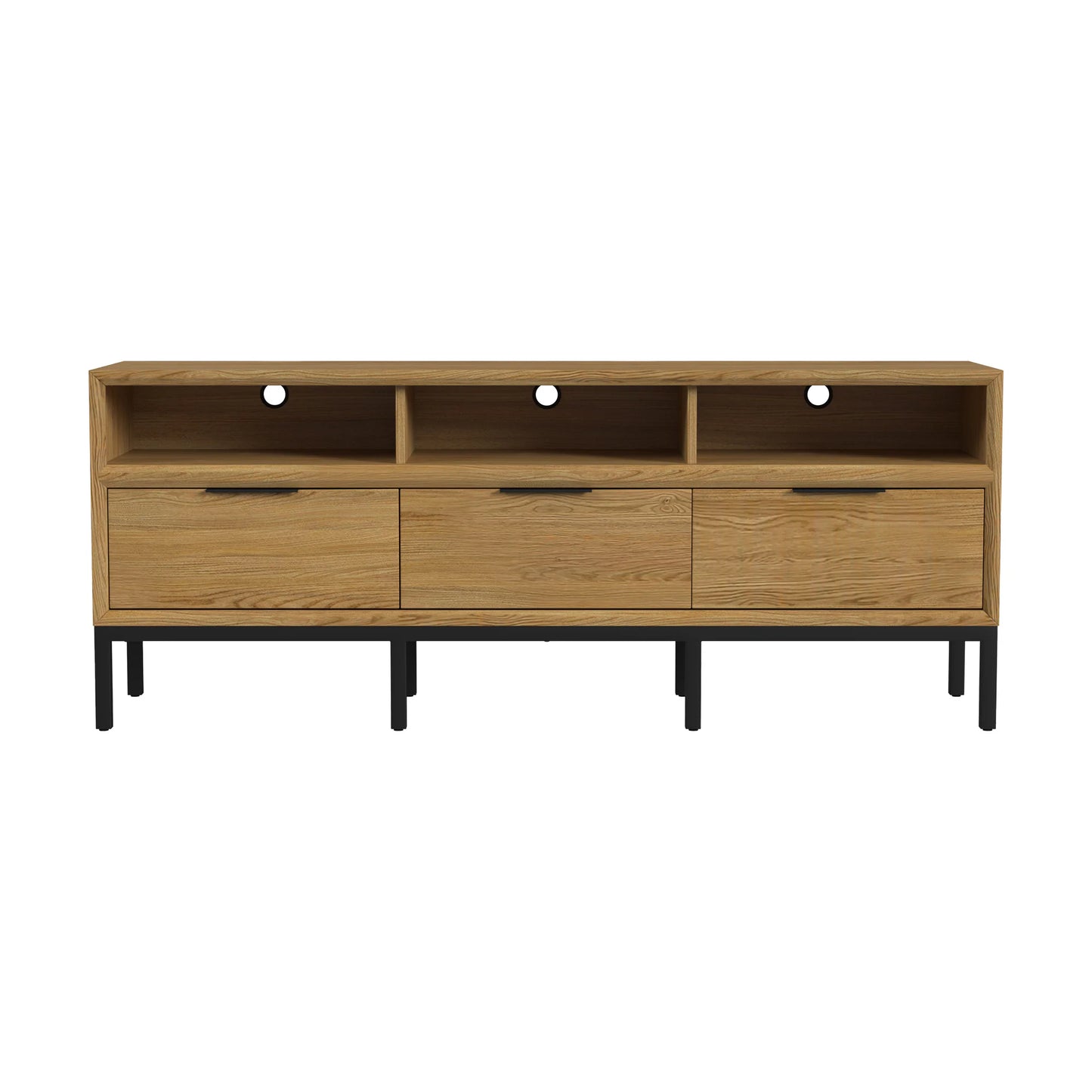 Newport - 70" TV Console - Natural Oak