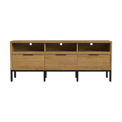Newport - 70" TV Console - Natural Oak