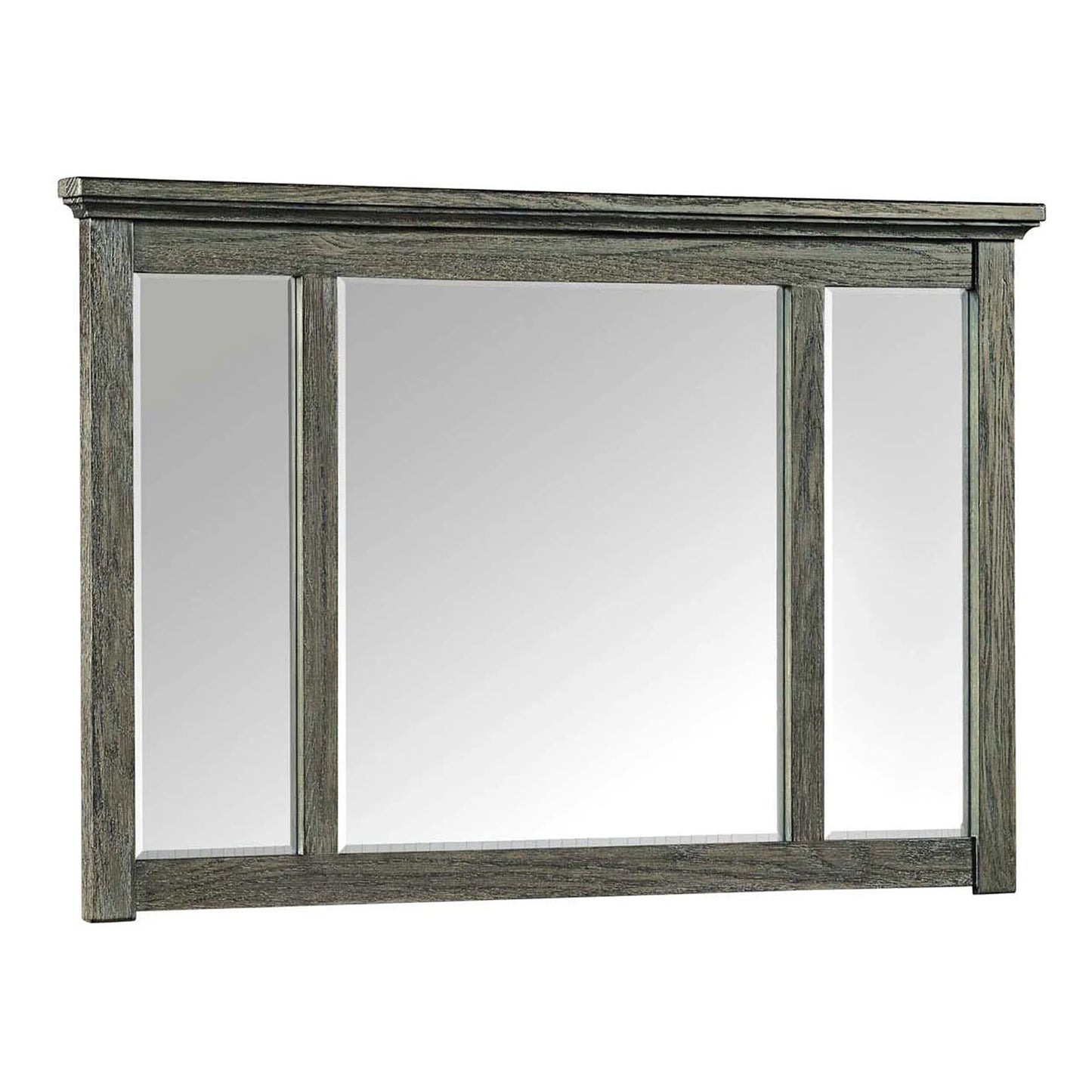 Oak Park - Mirror - Brushed Pewter