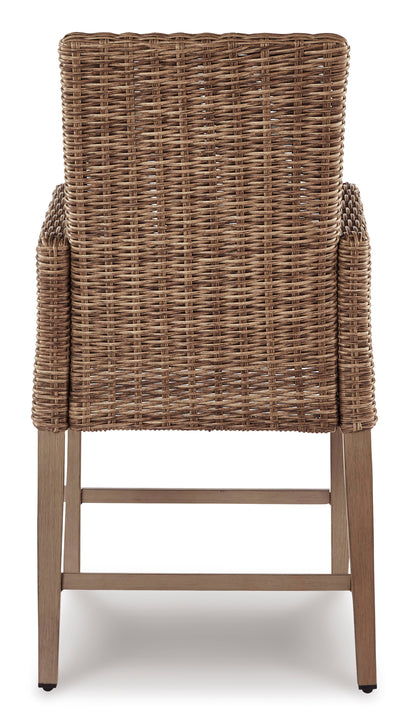 Ashley “Beachcroft” Outdoor Bar Stool with Cushion