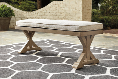 Ashley “Beachcroft” Outdoor Bench with Cushion