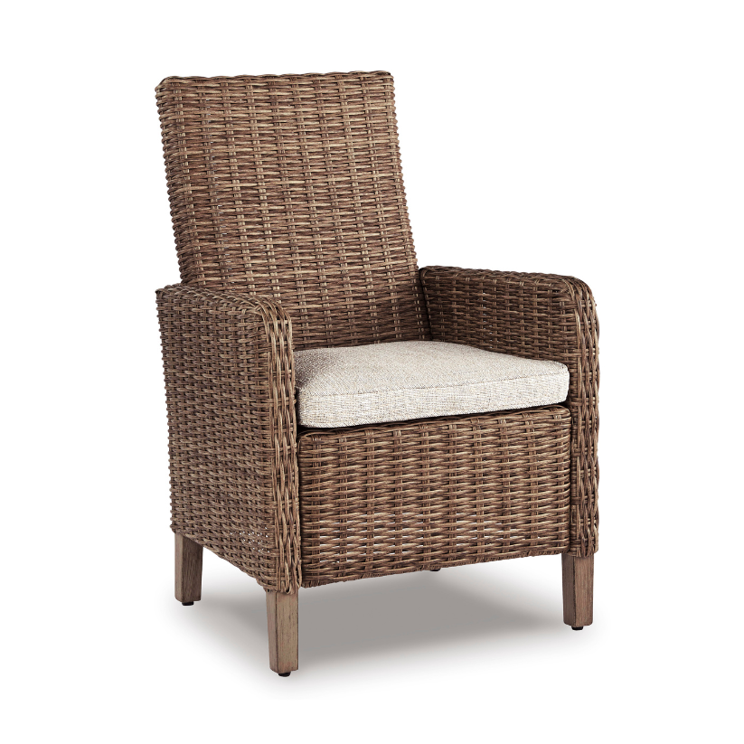 Ashley “Beachcroft” Outdoor Side Chairs with Cushions