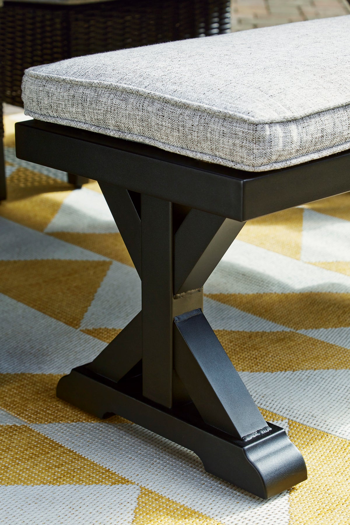 Ashley “Beachcroft” Outdoor Bench with Cushion
