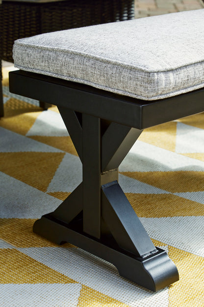 Ashley “Beachcroft” Outdoor Bench with Cushion