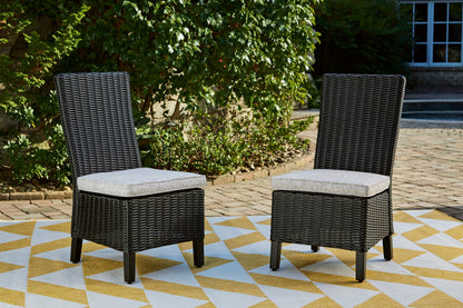 Ashley “Beachcroft” Outdoor Side Chairs with Cushions