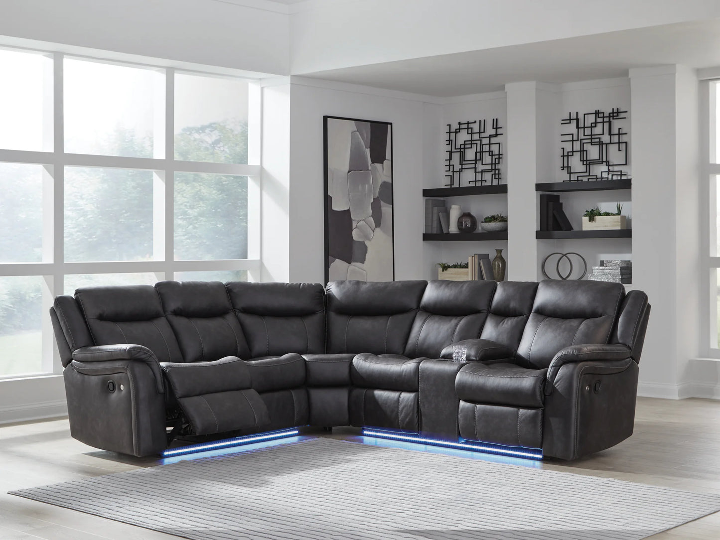 Sultan Meadow - Carbon - 2-Piece Reclining Sectional
