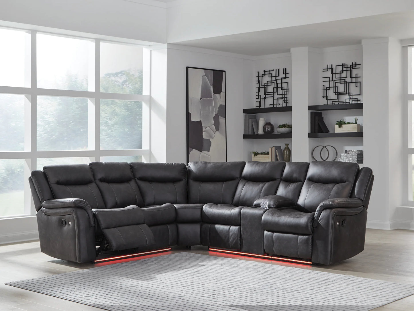 Sultan Meadow - Carbon - 2-Piece Reclining Sectional