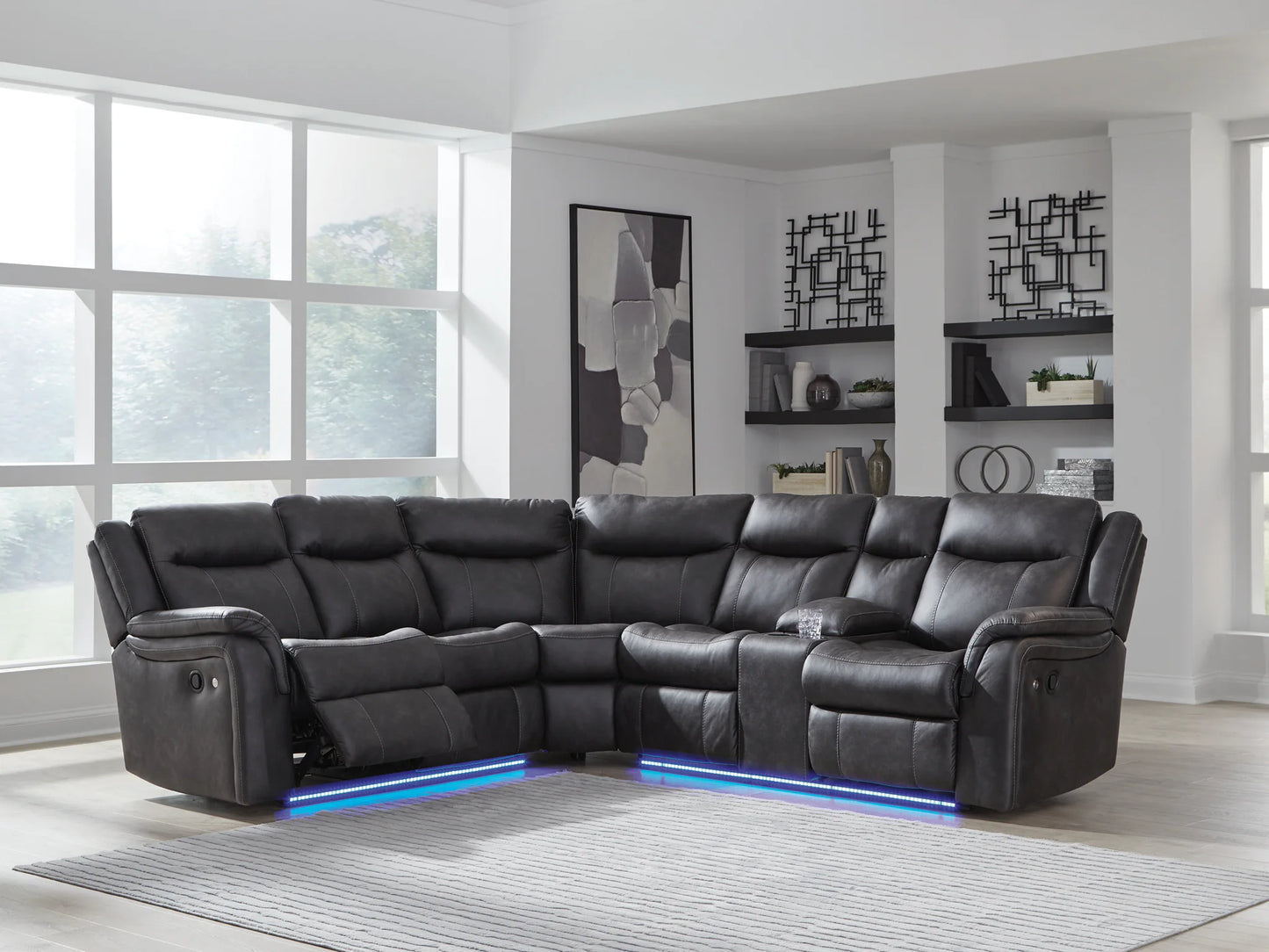 Sultan Meadow - Carbon - 2-Piece Reclining Sectional