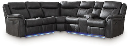 Sultan Meadow - Carbon - 2-Piece Reclining Sectional