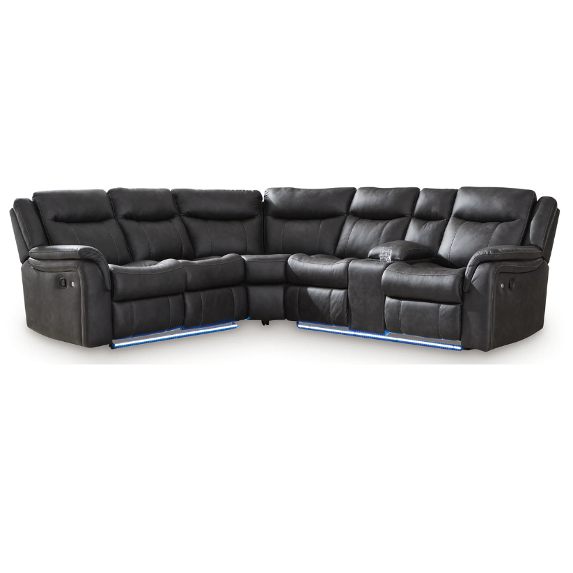 Sultan Meadow - Carbon - 2-Piece Reclining Sectional