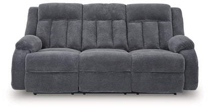 Observation - Steel - Reclining Power Sofa With Drop Down Table