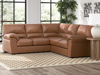 WillowBend - Caramel - 2-Piece Sectional With RAF Loveseat