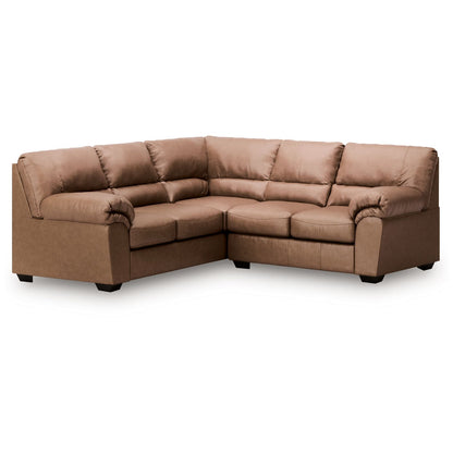 WillowBend - Caramel - 2-Piece Sectional With RAF Loveseat