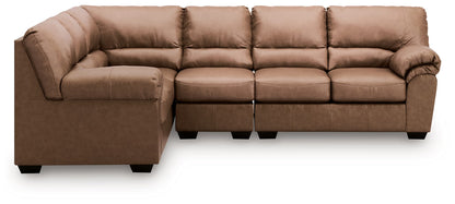 WillowBend - Caramel - 3-Piece Sectional With LAF Sofa