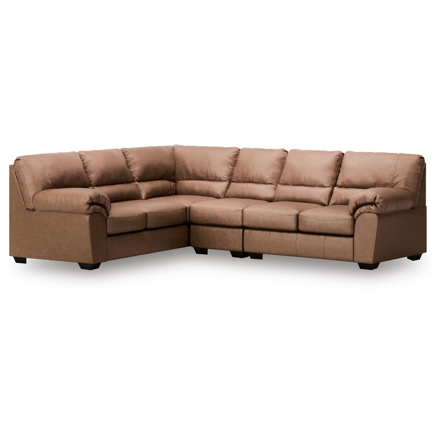 WillowBend - Caramel - 3-Piece Sectional With LAF Sofa
