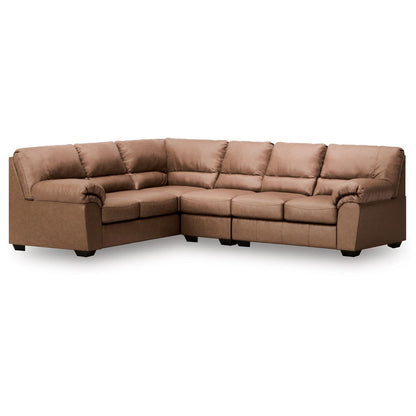 WillowBend - Caramel - 3-Piece Sectional With LAF Sofa