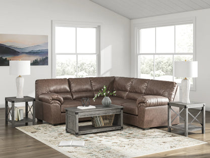 WillowBend - Umber - 2-Piece Sectional With RAF Sofa With Corner Wedge