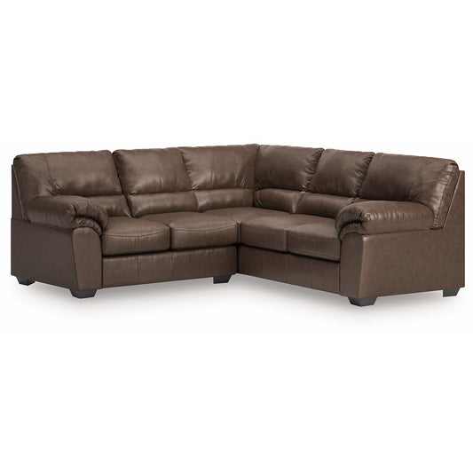 WillowBend - Umber - 2-Piece Sectional With RAF Sofa With Corner Wedge
