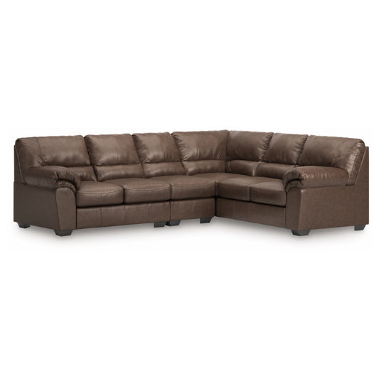 WillowBend - Umber - 3-Piece Sectional With RAF Sofa With Corner Wedge