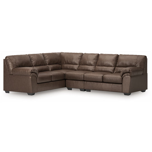 WillowBend - Umber - 3-Piece Sectional With LAF Sofa With Corner Wedge