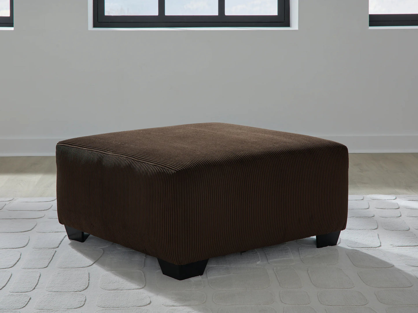 Kimlee - Chocolate - Oversized Accent Ottoman