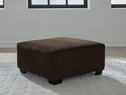 Kimlee - Chocolate - Oversized Accent Ottoman
