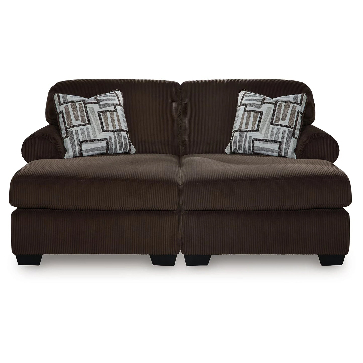 Kimlee - Chocolate - 2-Piece Super Chaise