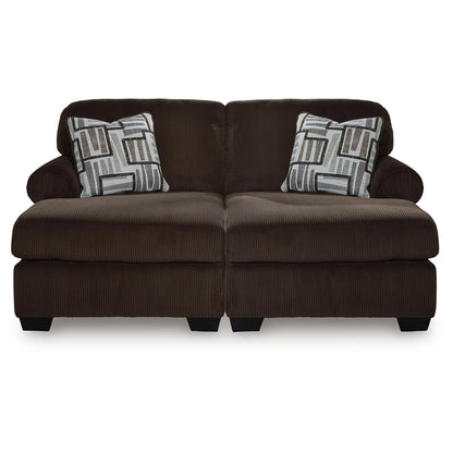 Kimlee - Chocolate - 2-Piece Super Chaise