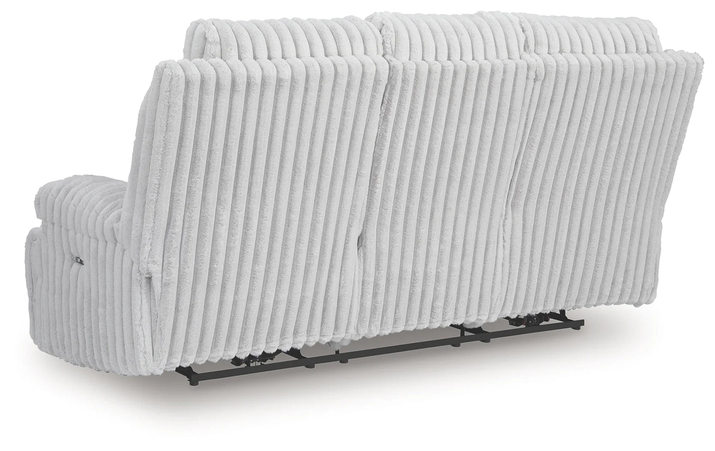 Rhines Falls - Alloy - Reclining Power Sofa With Drop Down Table