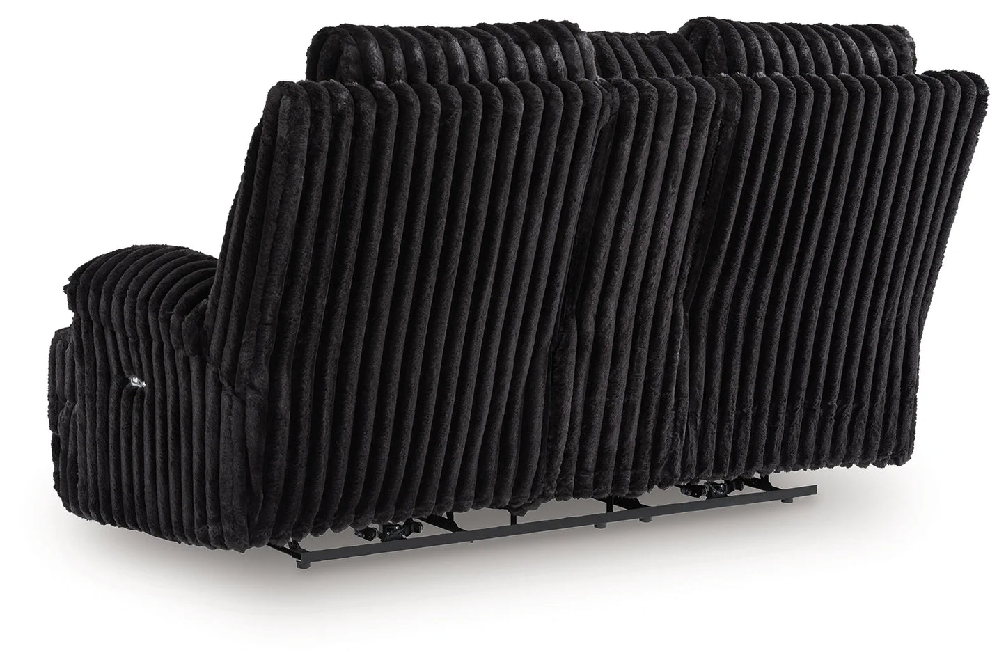 Rhine Falls - Onyx - Double Reclining Power Loveseat With Console