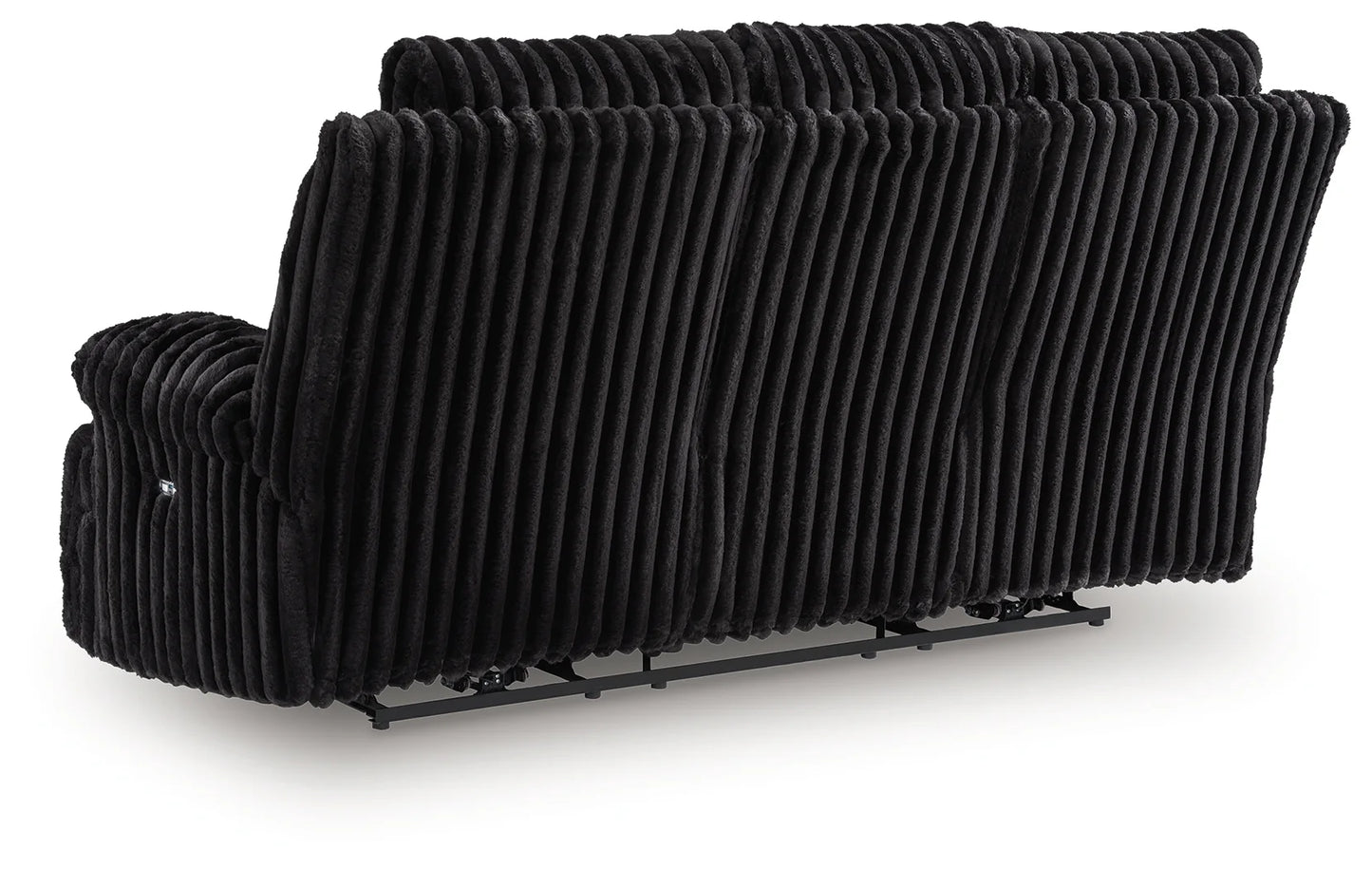 Rhine Falls - Onyx - Reclining Power Sofa With Drop Down Table