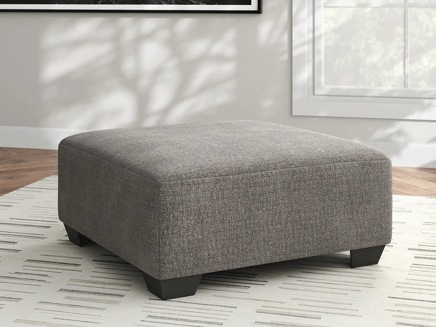Clarington - Greystone - Oversized Accent Ottoman